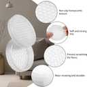 Ezprotekt Non Slip Furniture Pads, 8 Pcs 2" Anti Skid Rubber Caster Cups, Anti-Slip Round Furniture Coasters for Hardwood Floors, Anti Slide Floor Protectors for Bed Couch Stoppers (Clear)