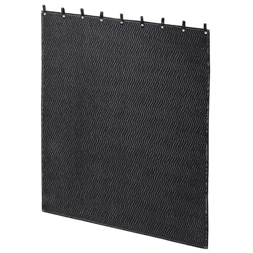 MABOZOO Studio Sound Blanket, Large Soundproof Blanket with Grommets, Heavy Duty Sound Dampening Noise Reducing Divider for Workshop, Basement, Laundry, Acoustic (Black, 48 * 72)