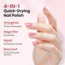 SUPWEE Pink Regular Nail Polish Non Gel, Quick Dry Finger Nail Lacquer Glossy Salon Manicure DIY at Home 0.54 fl.oz