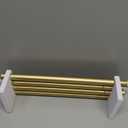 Curtain Rod Gold 32 to 58 Inch, HOTOZON Heavy Duty Curtain Rods for Windows, Decorative Single Drapery Rod with Exquisite Translucent Twisted Finials, Christmas Gifts