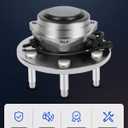ECCPP 515054 Front Wheel Hub Bearing Assembly for Cadillac Escalade Chevy Tahoe Avalanche Silverado Suburban Express 1500 2500 GMC Yukon Sierra Savana 1500 (2WD Only) w/ABS 6 Lugs Left or Right