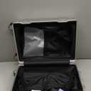 HotWay PC Hard Shell Carry On Luggage with Aluminum Frame, Suitcase with Cup Holder and USB Port, Zipperless Luggage for Business Travel (Silver, Carry On 20Inch)