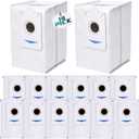 14Pcs Dust Bags Replacement for Ecovacs T30S(Not Combo) X2/X2 Pro/X2 Omni/X5 Omni Robot Vacuum Cleaner, 3L Large Capacity Disposable Replacement Bags