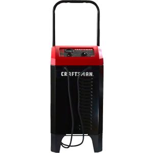 CRAFTSMAN Wheeled Battery Charger and Engine Starter, CMXCESM233, 2-in-1 Manual Timer Controlled, 250 Cranking Amps, 6 Volt, 12 Volt, for Car, SUV, Truck, and Marine Batteries