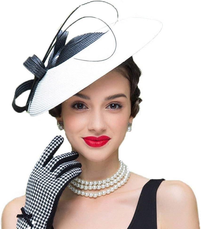 FADVES Fascinators Pillbox Hat Weddings Women Straw Fedora Vintage Sinamay Base Hats (Large, Black) FADVES Fascinators Pillbox Hat Weddings Women Straw Fedora Vintage Sinamay Base Hats (Large, Black)