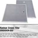 Grease Range Hood Filter S99010434-002 Fit Broan Nutone BKDB130 Series | Washable aluminum grease filter (2-pack) for Broan-NuTone 30-inch hoods CDF130SS BKDB130BL BCDF130BS BKDB130WW BKDB130SS