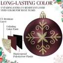 Soulchen 24 Pcs Christmas Balls Ornaments 3.15'' Vintage Hanging Christmas Tree Decor Ball Set for Xmas Tree Decorations Party Home (Dark Brown)