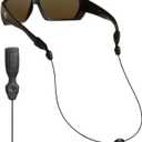 Chums Orbiter Eyewear Retainer - Lightweight Stainless Steel Cable Glasses Strap (Black)