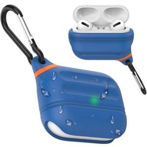 for AirPods Pro Case, Waterproof Silicone Cover for 2nd Generation | Waterproof Protection | Portable | for USB-C/Wireless | Anti-Lost | One piece | Blue