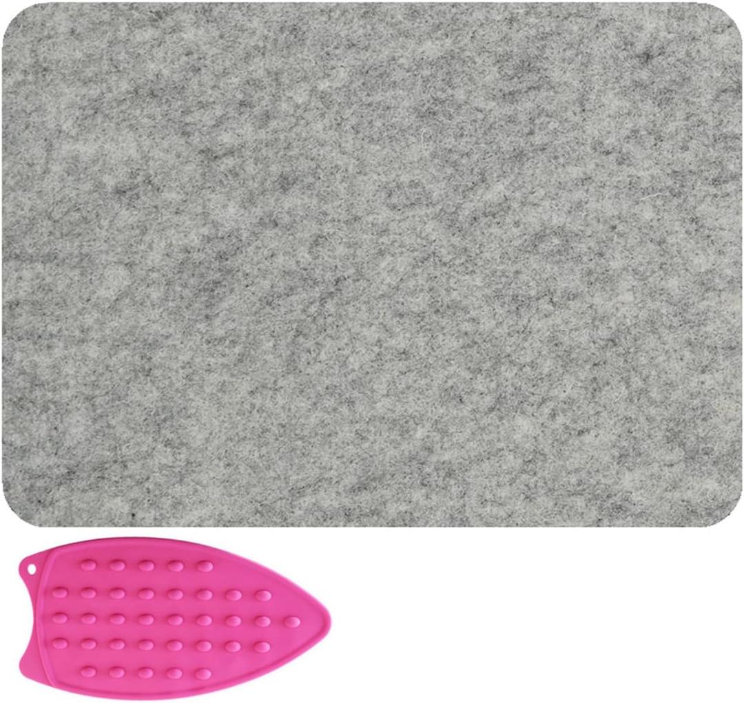 Wool Pressing Mat 100% New Zealand Felted Wool Ironing Mat for Quilter, Sewing-17 x 13.5inchs