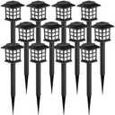 GIGALUMI Solar Outdoor Lights,12 Pack LED Solar Lights Outdoor Waterproof, Solar Walkway Lights Maintain 10 Hours of Lighting for Your Garden, Landscape, Path, Yard, Patio, Driveway