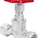 Shut Off Globe Valve - 3/4" NPT Female Thread Stainless Steel 304 Heavy Duty S Type Rotary Sluice Stop Valve (0.75 Inch)