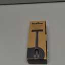 Bambaw Double Edge Safety Razor with 5 Safety Razor Blades, Single Blade Razor for Men with Razor Stand, Double Edge Razor, Safety Razors for Men - Black