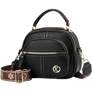 Vintage Crossbody Bag for Women Multifunctional Tote with Compartment Adjustable Wide Shoulder Strap Classic Saddle Bag Purse