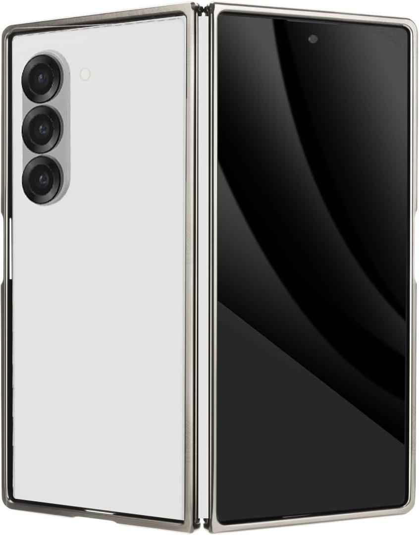 Pefimt for Samsung Galaxy Z Fold 7 Bumper Case No Back, Metal Aluminum Frameless Fast Heat Dissipation, 4 Corner Shockproof Protection Phone Cover for Galaxy Z Fold 7 (Silver)