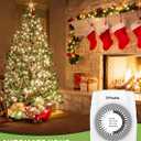 TiFFCOFiO Indoor Mechanical Outlet Timer, 3 Prong Timers for Electrical Outlets, 24-Hour Programmable Plug in Christmas Light Timer, ETL Listed (2 Pack)