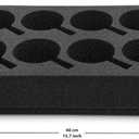 2-Pack, Foam Cup & Glass Holder Grey Sponge Tray, 8-Slot for Standard Mugs Sturdy Travel Drink Campervan Storage, Beverage Organizer for RV, Camper, Boat & Motorhome