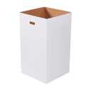 Box USA 50 Gallon 18" L x 18" W x 36" H 10-Pack Cardboard Trash Cans and Recycling Bins, Reusable or Disposable Pop Up Garbage Boxes for Parties, Outdoor Events, Heavy Duty, Plain