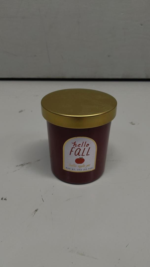 Hello Fall Hello Apple Pie Candle 3 OZ