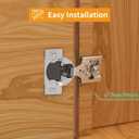 Chibery 20 Pack 3/8" Overlay 3D Soft Close Concealed Hinge for Face Frame Door, Smooth Slow Self Closing Hinges, Satin Nickel, Hidden 105 Open Angle Stainless Steel Hinge for Kitchen Cabinet Door