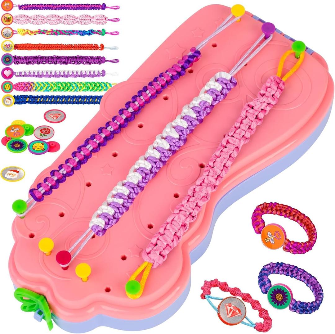 Bracelet Making Kit for Girls, Arts and Crafts for Kids Ages 8-12, Friendship Bracelet Kit, Bracelets String Maker Toys Set Gifts for Kids 6 7 8 9 10 11 12+ Years Old, Chirsmas Birthday