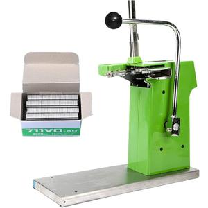 JIAWANSHUN Manual Clipping Machine Plastic Bag Clipper Sealing Machine Food Packaging Sealer Stapler Taping Machine Bag Neck Stapler with 2000pcs U-shaped Staples for Supermarket
