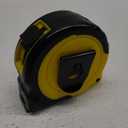 Aexit 7.5M 25FT Retractable Black Yellow Case Lock Button Measuring Tape