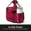 Insulated Lunch Bag for Women, 8L Leak-Proof lunchbox for Work, Fits One Full Meal or 6 Cans (Burgundy)