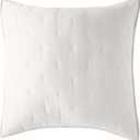 Amazon Aware Recycled Polyester and Cotton Blend Quilted Sham, Large Euro, Ivory, 32" x 32"