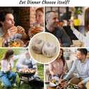 White Elephant Gifts for Adults, Funny Coffee Mug with Finger on the Bottom, French Fry Holder & Sauce Holder Set, Date Night Ideas Food Choice Dice, Gag Gifts Stocking Stuffers for Men Women - Black