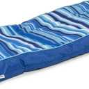 Big Joe Kona Hammock No Inflation Needed Pool Lounger with Headrest, Quick Draining Fabric, 4 feet Big (Blurred Blue)