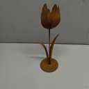 Rustic Wrought Iron Tulip Art Ornament,Rustic Metal Yard Ornament