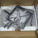 YINMIT Vinyl Record Holder, 80-100 LP Vinyl Record Storage Rack, Quick Assembly Vinyl Record Display, Retro Style Organizer for Magazine, Book, Files, Albums (Rustic Brown, 1 Tier)