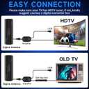 3900+ Miles Range TV Antenna,2026 Digital TV Antenna Indoor Outdoor with Strongest Amplifier, 360Reception HD Antenna for Local Channels for Smart/Old TVs-38ft Coax Cable-Support 8K 4K 1080p ATSC 3.0