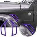 Voodonala for Jeep JL Side Air Conditioning Vent Outlet Decoration Trim for 2018-2026+ Jeep Wrangler JL JLU Gladiator JT Trunk 4xe, ABS Purple