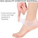 VivoFoot Gel Heel Protectors,Heel Pain and Cracked Heels Relief for Men and Women (2 Pairs)