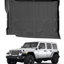 Mixsuper Cargo Liner for 20212025 Jeep Wrangler 4XE, All Weather Cargo Mat for Wrangler 4XE Rear Trunk Liner Black (Not for 2 Door or JL Unlimited Models)