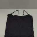 SUUKSESS Women Double Line Square Neck Tank Top Summer Y2K Going Out Basic Cami Shirt (Black, M)