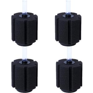 AQUANEAT Aquarium Sponge Filter Breeding Fry Betta Shrimp Nano Fish Tank 4pcs (Large up to 60Gal)