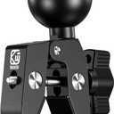 BRCOVAN 1.5'' Ball Clamp Mount Base with Aluminum Alloy Tough-Claw, Fit Handlebar Rail 0.5'' to 1.75'' in Diameter, Compatible with RAM Mounts C Size 1.5 Inches Ball Double Socket Arm