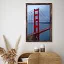BESCRCL 22.37x34 Picture Frame Brown, Poster Frames Wall Hanging, Display Pictures 22.37 x 34 without Mat, 1 Pack