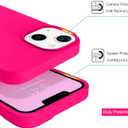 BENTOBEN for iPhone 13 Mini Case, Slim Fit Liquid Silicone Soft Gel Rubber Anti-Scratch Shockproof Phone Cover with Microfiber Lining, Hot Pink
