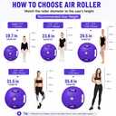 AWSUM Gymnastics Roller Barrel Tumbling Equipment Back Handspring Trainer,  (L)47.3"x(Diam)35.4"-No pump Purple