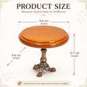LUOZZY Miniature Wooden Round Table Model for 1:12 Dollhouse Accesories Miniature Side Table Dollhouse Furniture Decoration