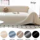 Durable Couch Cover Blanket, Sofa Blanket Cover Washable, Oversized Couch Cover Pet Friendly, Chenille Sofa Cover Blanket for 2-3 Cushions Sofas Solid Color(71"x 102"/Beige/1pc)