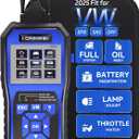 KONNWEI OBD2 Scanner Fit for VW Audi Skoda Seat, Full System OBD2 Scanner Diagnostic Tool w/Battery Registration, Code Reader with Oil/EPB Reset, BMS, Throttle Match for VAG, Full OBD2 Service