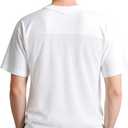 Football Jersey Blank Mesh Hip Hop Short Sleeve Shirt Plain Practice Sport Uniform Gift for Men S~3XL (White)