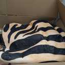 Faux Zebra Print Rug : 8x10 Feet Western Area Carpet for Bedroom Living Room Large Animal Skin Rug