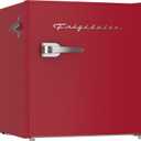 Frigidaire EFR176-RED 1.6 cu. ft. Retro Bar Fridge with Side Bottle Opener, Red, 1.6 cu ft 16"D x 18"W x 18.5"H