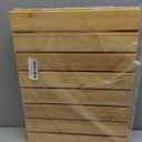 Waterproof Bamboo Bath Mat for Shower, Wooden Floor Mat for Bathroom, Foldable | Non-Slip | Heavy Duty, Shower Mat for Indoor Outdoor, 23.5in x 15.6in (Natural)